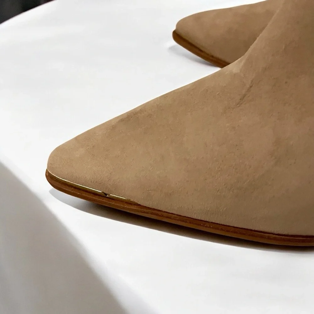 Vince Camuto Frendin Leather Tan Booties Size 9.5 - Picture 12 of 15